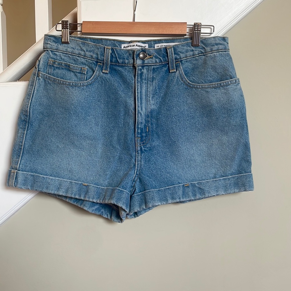 American apparel denim shorts